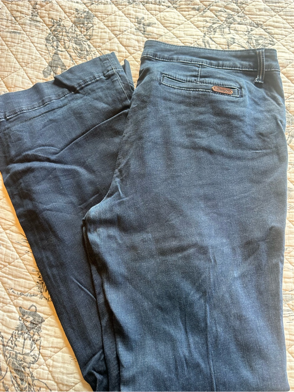 Wrangler Women's Dark Blue Flare Jeans